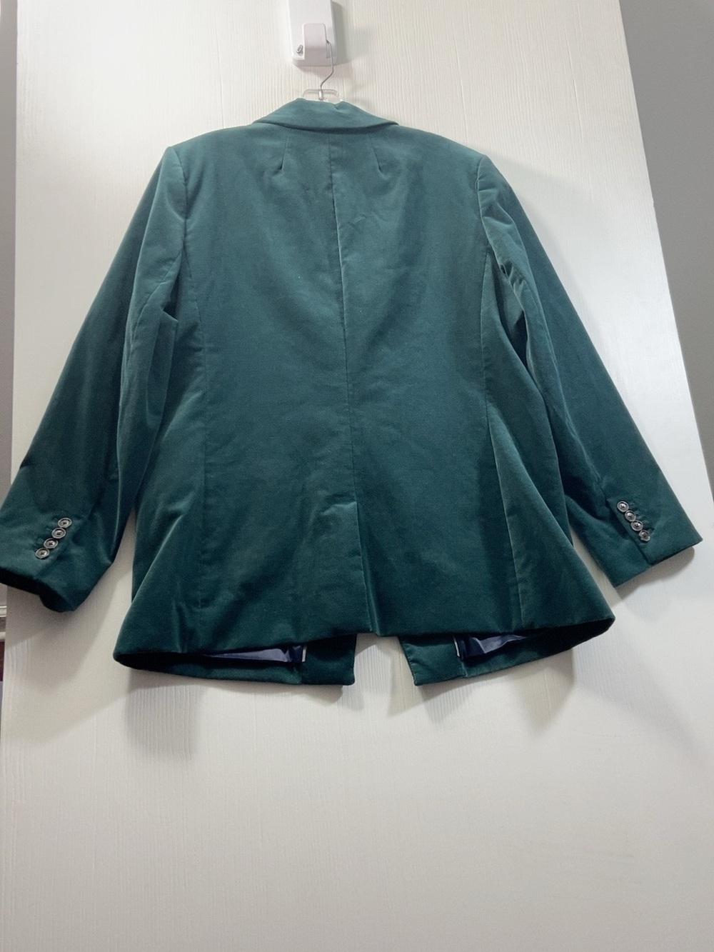 J.Crew Emerald Green Velvet Blazer Women’s Size 16 - Picture 3 of 11